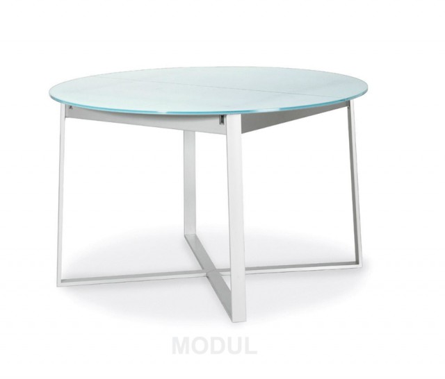круглый стол для кухни стеклянный