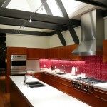 черно красная кухня фото