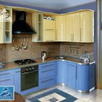 кухня синяя фото