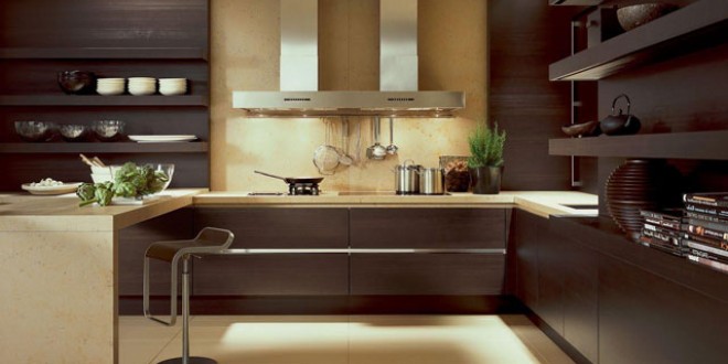 Современный дизайн-проект кухонных помещений